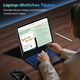 Чехол-клавиатура OMOTON Magic Keyboard для iPad Pro 11 M4 (2024) беспроводная с подсветкой и трекпадом Black - изображение 7