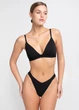 Женские трусы-стринги в рубчик Giulia (L5175S-M) M Black, хлопок повседневые трусики, черные - изображение 5