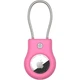 Чехол для поисковой метки Apple AirTag Keychain with Wire Cable Pink [167432] - изображение 1