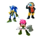 Набор игровых фигурок Sonic Prime 3 шт Соник Эми Доктор Не - изображение 2