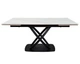 Стол HILDA CERAMIC 160(240)*90 белый мат/черный - изображение 2