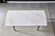 Стол BONN CERAMIC 130(180)*80 белый глянец/черный каркас - изображение 2