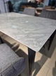 Стол NORMAN CERAMIC 140*90 Muie White глянец/черный каркас - изображение 5