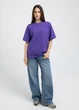 Жіноча футболка з бавовни oversize Giulia T-SHIRT BASIC 4825/010 S Violet, вільна, повсякденна оверсайз - зображення 7