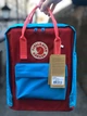 Рюкзак Fjallraven Kanken Cream Blue-Dark Red синій - зображення 1