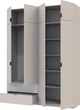 Шкаф для одежды Doros Лукас 180х50х240 см Кашемир (80737729) - изображение 7