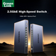 Комутатор UGREEN 2.5G з 8 електричними портами 2.5G + оптичним портом 10G, підтримка VLAN/агрегації каналів, мережевий розгалужувач у сталевому корпусі, підтримка модема-стіка, NAS-сервера та оптичного модема 35049. - зображення 11