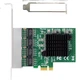 FLYBISH NA8111-T4 PCIE Гигабитная четырехпортовая сетевая карта для настольных компьютеров, внутренняя 4-портовая проводная сетевая карта, программный маршрутизатор, агрегация пакетов, чип RTL8111GN - изображение 3