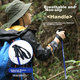 Трость самообороны SupFire Outdoor алюминиевая ультралегкая для треккинга нескользящая - изображение 5