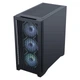 Корпус для настільного комп'ютера SAMA Pingtouge M9 Black M-ATX, скляна бічна панель / переднє сітчасте охолодження / підтримка водяного охолодження 360 мм / стандартний порт Type-C / тристоронній пилозахист - изображение 8
