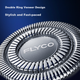 Электробритва FLYCO FS887 роторная, портативная, черная - изображение 6