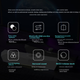 Компьютерные колонки COLORFIRE Bluetooth 5.3, настольные игровые RGB-подсветка, акустическая система для ПК и ноутбуков, USB-сабвуфер, рождественский подарок CF100, черные - изображение 4
