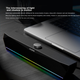 Компьютерные колонки COLORFIRE Bluetooth 5.3, настольные игровые RGB-подсветка, акустическая система для ПК и ноутбуков, USB-сабвуфер, рождественский подарок CF100, черные - изображение 6