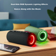 JD Оригінальна зовнішня Bluetooth-колонка J-Beat, портативна бездротова Bluetooth-колонка, Bluetooth 5.3, кольорове RGB-підсвічування, стереосистема з кількома підключеннями, зелена модель - зображення 8