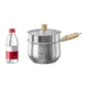 Кастрюля Suncha нержавеющая сталь 316L с крышкой и корзиной, 16 см - изображение 3