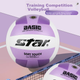 Волейбольный мяч Star Volleyball для подготовки к вступительным экзаменам в старшую школу (размер 5), стандартный мяч для соревнований, тренировок и медицинского осмотра, цвет Macaron White And Purple VB825C-68 - изображение 11