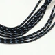 Шнур Paracord для плетіння 2мм 5м смугастий чорно-блакитний (79709943) - изображение 4