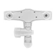 Змішувач для ванни PLAMIX OSCAR-006 SET WHITE (зі шлангом, лійкою та кронштейном) (PM0703) - зображення 4