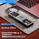 DOCKCASE Багатофункціональна інтелектуальна візуальна док-станція розширення типу C з десятьма входами, адаптер для комп'ютера MacBook Apple, USB-C до HDMI з високою чіткістю 8K, дзеркальне відображення екрана, ноутбук, настільний комп'ютер, офіс - изображение 4