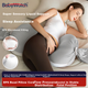 Подушка для вагітних BabyWatch, підтримка талії, подушка для сну на боці, U-подібна подушка для підтримки живота, обіймальна подушка, аксесуари для сну, бічна подушка для вагітних, подушка Goddess, сіро-сіра - изображение 4