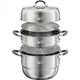 Пароварка MAXCOOK нержавеющая сталь 316L 3 слоя 30см MCZ043 - изображение 1