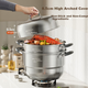 Пароварка MAXCOOK нержавеющая сталь 316L 3 слоя 30см MCZ043 - изображение 6