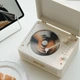 WHATPLUS C300 — універсальний CD-плеєр для аудіофілів, ретро-CD-плеєр, плеєр для вінілових пластинок, CD-плеєр з Bluetooth, подарунок на день народження, вінтажний білий колір. - зображення 4