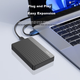 Зовнішній жорсткий диск Xiaopan (XDISK) USB 3.0 1 ТБ, дводисковий, резервне копіювання X серії, 2,5-дюймовий класичний чорний, зовнішній накопичувач для даних, фотографій, відео, високошвидкісна передача даних - изображение 5