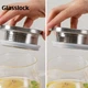 Скляний глечик GLASSLOCK, високоміцне боросилікатне скло, заварювач чаю, термостійкий глечик для холодної води, чайник для домашнього використання, скляна чашка для соку, 1,1 л - зображення 8