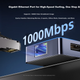 Хаб ULT-unite Type-C - Gigabit Ethernet 8-в-1, три дисплеї, HDMI/DP - зображення 8