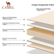Вологонепроникний килимок CAMEL, потовщений надувний матрац, портативний надувний матрац для намету, килимок для підлоги 2103B - зображення 6