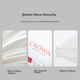 Подушка CROWN бавовняна для шиї, ортопедична, для дому та готелю, 48x74см - зображення 4