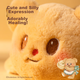 Сумочка Deli Butter Bear, милая плюшевая деловая сумка, сумка через плечо с прозрачным окошком, двусторонняя сумка HY708 - изображение 9