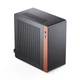 Корпус JONSBO NV10 Black, ITX Mini Desktop Case (корпус из алюминиевого сплава толщиной 3,3 мм, отделка из североамериканского черного ореха, форм-фактор ITX, объем 4,5 л, кабель-адаптер PCIe 4.0) - изображение 5