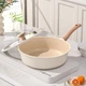 Глубокая сковорода Amercook с плоским дном, антипригарным покрытием, титаново-керамическая, для жарки яиц и блинов, подходит для домашнего использования (для стейков), для индукционных и газовых плит. - изображение 10