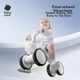 Детский беговел Babycare, четырехколесный самокат-качалка, ходунки без педалей, для детей от 1 до 3 лет, подарок на первый день рождения, розовый, без зеркала. - изображение 4