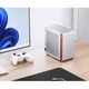 Корпус для мини-настольного компьютера JONSBO N10 Silver ITX (корпус из алюминиевого сплава толщиной 3,3 мм, древесина черного ореха из Северной Америки, форм-фактор ITX, объем 4,5 л, блок питания 1U FLEX) - изображение 3