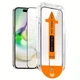 Защитное стекло 15 Plus/iPhone 16 Plus самоклеющееся Easy Install black - изображение 1
