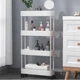 Этажерка напольная RIAS XYX-2020A на колесах 4 яруса 80×39×12.5 см White (3_08254) - изображение 8