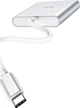 USB-хаб Hoco HB14 Easy use Type-C adapter (Type-C to USB3.0+HDMI+PD) Silver (6931474725790) - изображение 4