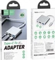 USB-хаб Hoco HB14 Easy use Type-C adapter (Type-C to USB3.0+HDMI+PD) Silver (6931474725790) - изображение 7