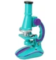 Дитячий мікроскоп (Turquoise) світло, 19,5 см, 2 пробірки, скло - зображення 2