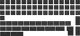 Набор кейкапов Hator OMA profile PBT keycap set, B-part, ANSI/ISO, 60/65/75/87/98/104 Black (HTS503) - изображение 1