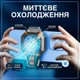 Игровой кулер для охлаждения телефона + напальчники DY09 игровой вентилятор кулер на смартфон телефон мобильный + 2 напальчника - изображение 3