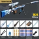 Детализированная винтовка M24 109 см синяя с прицелом и патронами игрушечная винтовка снайперская детская с магазином - изображение 2