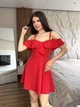 Жіноча міні сукня на бретельках Uaclothes 46 Червоний (like38477-189101366) - изображение 2