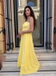 Сарафан женский макси с широкой юбкой желтого цвета 38455 One Size - изображение 5