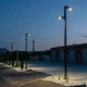 Опора уличного освещения 5м, Фонарный столб лофт, Чёрный ТЕРМОПЛАСТ, 2 светильника по 40W LED - зображення 6