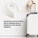 Подушка-рогалик IDEIA "MEMORY FOAM" 30х40 см (з ефектом пам'яті, з наволочкою), Білий 000035585 - изображение 4