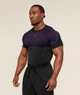 Футболка "Gymshark" компресійна чоловіча спортивна для тренувань чорна з фіолетовим L - изображение 3